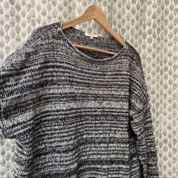 MADEWELL Boatneck Threadmix Marled Grey Sweater. Mohair yak. medium. - Picture 6 of 12